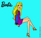 Dibujo Barbie sentada pintado por IVANCITO