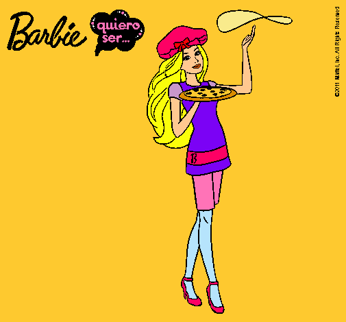Dibujo Barbie cocinera pintado por  superguap
