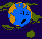 Dibujo Tierra enferma pintado por lolapatri