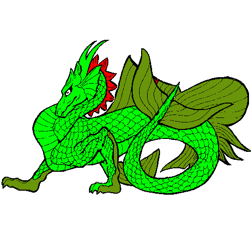 Dibujo Dragón de mar pintado por dragon2012