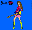 Dibujo Barbie la rockera pintado por Pilarr