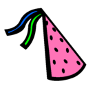 Dibujo Sombrero de cumpleaños pintado por jor30