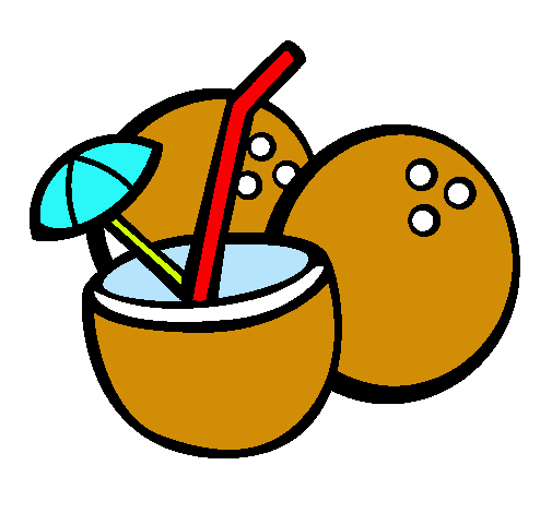 Dibujo Cóctel de coco pintado por sorey
