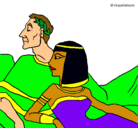 Dibujo César y Cleopatra pintado por anabel100