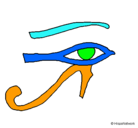 Dibujo Ojo Horus pintado por alexcesar