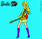 Dibujo Barbie la rockera pintado por  jnjk