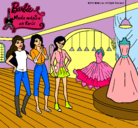 Dibujo Barbie mirando vestidos pintado por wapixima