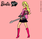 Dibujo Barbie la rockera pintado por 8890