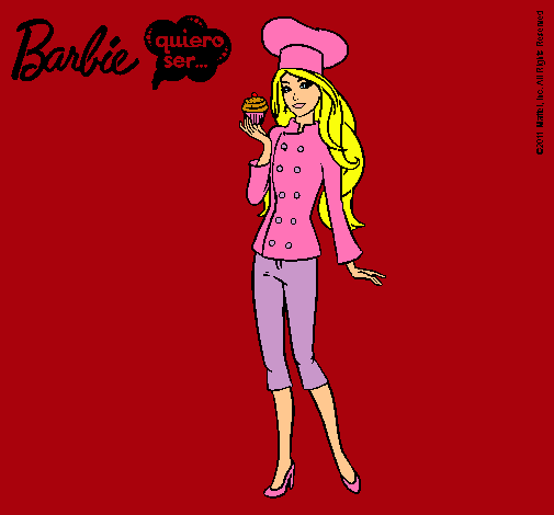 Dibujo Barbie de chef pintado por Blooma