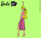 Dibujo Barbie flamenca pintado por Martina100