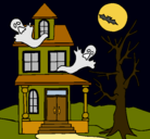 Dibujo Casa fantansma pintado por eduardo1