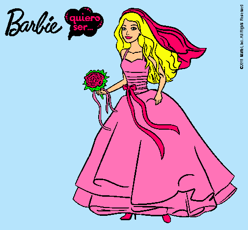 Barbie vestida de novia