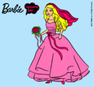 Dibujo Barbie vestida de novia pintado por catwoman