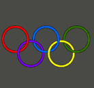 Dibujo Anillas de los juegos olimpícos pintado por mariaa_sdf