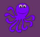 Dibujo Pulpo 2 pintado por vbbb