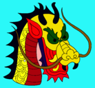 Dibujo Cabeza de dragón pintado por matrixx
