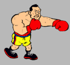 Dibujo Boxeador pintado por victor2012