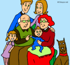 Dibujo Familia pintado por lenina