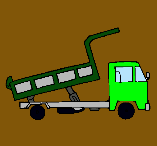 Dibujo Camión de carga pintado por fwww