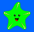 Dibujo Estrella de mar pintado por lolelo