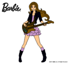 Dibujo Barbie guitarrista pintado por julila
