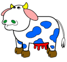 Dibujo Vaca pensativa pintado por German-Tati