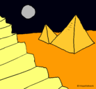 Dibujo Pirámides pintado por catynebbb