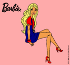 Dibujo Barbie sentada pintado por naxito96
