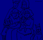 Dibujo Familia pintado por gygiu