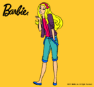 Dibujo Barbie con look casual pintado por Yoovi