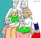Dibujo Familia pintado por bea11
