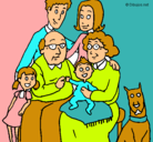 Dibujo Familia pintado por naidy