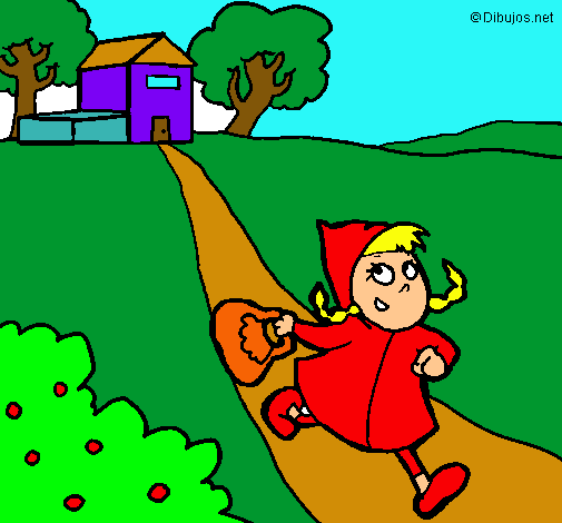 Dibujo Caperucita roja 3 pintado por michelita_2000