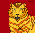 Dibujo Tigre pintado por crisx088