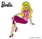 Dibujo Barbie moderna pintado por LINDANA