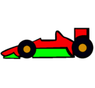 Dibujo Fórmula 1 pintado por petalo