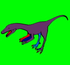 Dibujo Velociraptor II pintado por wwwwweeerr