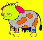 Dibujo Vaca pensativa pintado por LUISS