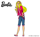 Dibujo Barbie con look casual pintado por zu-star