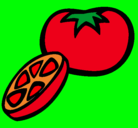 Dibujo Tomate pintado por vivina