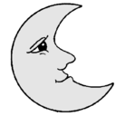 Dibujo Luna pintado por vickytwy