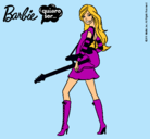 Dibujo Barbie la rockera pintado por Ester