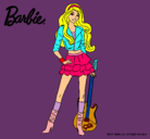 Dibujo Barbie rockera pintado por DeNy