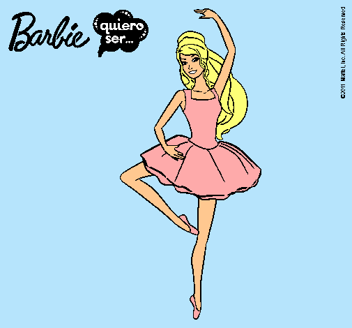 Dibujo Barbie bailarina de ballet pintado por MILINA