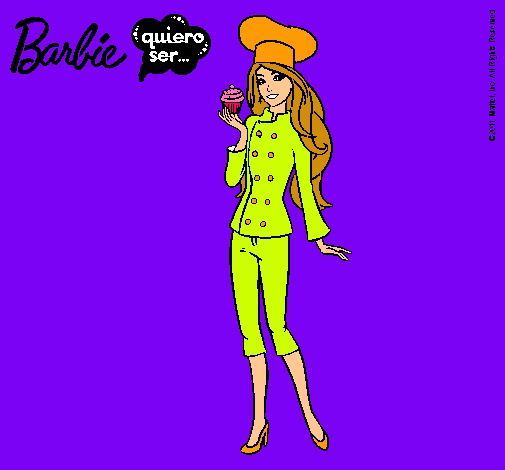 Dibujo Barbie de chef pintado por sheillah
