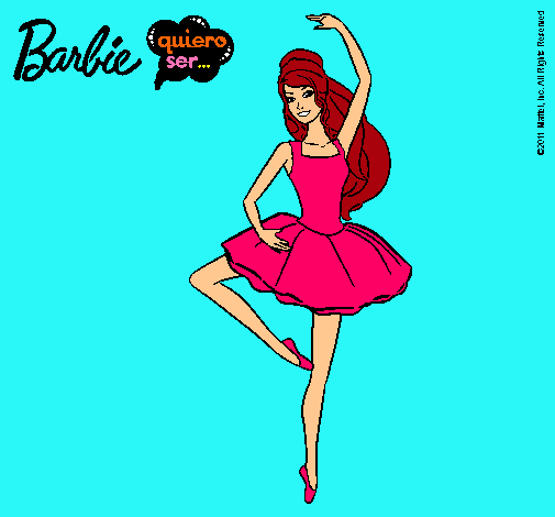 Dibujo Barbie bailarina de ballet pintado por cheina7