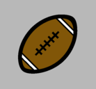 Dibujo Pelota de fútbol americano II pintado por balon