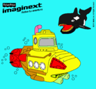 Dibujo Imaginext 3 pintado por persia