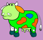 Dibujo Vaca pensativa pintado por juanitooo