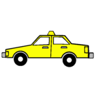 Dibujo Taxi pintado por carballo